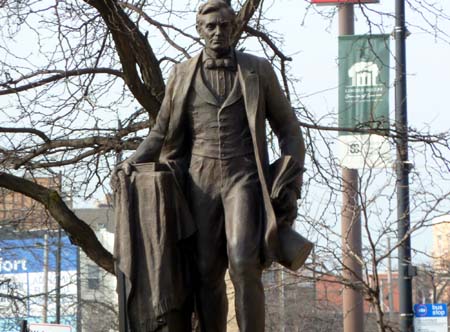 Abraham Lincoln Statue in Lincoln Square